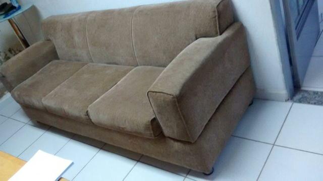 Sofá Madeira De 3 Lugar