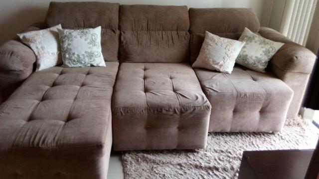 Sofa retratil com encosto reclinavel
