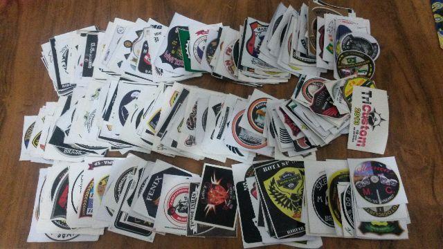 Coleção Adesivos e Botons Moto Clubes