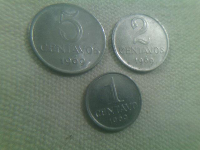 Moedas de centavos de 