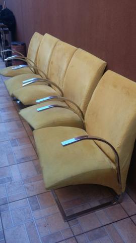 Cadeiras de inox