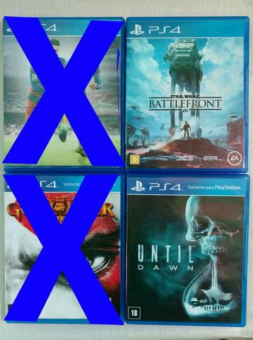 Jogos de Ps4 Originais until down e Batlefront