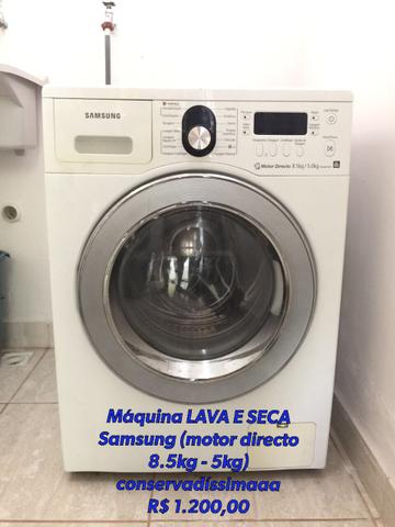 Máquina de lavar e secar