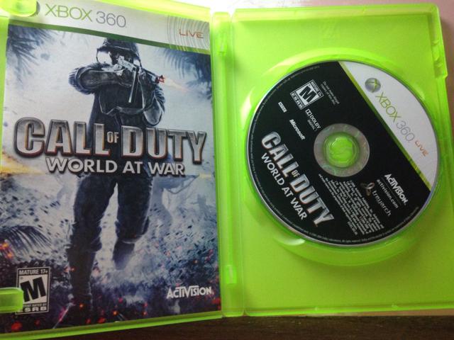 XBOX 360 CALL OF DUTY WORLD AT WAR impecavel R$80