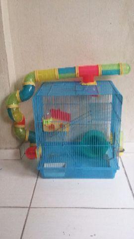 Gaiola p/ Hamster com labirinto 3 andares