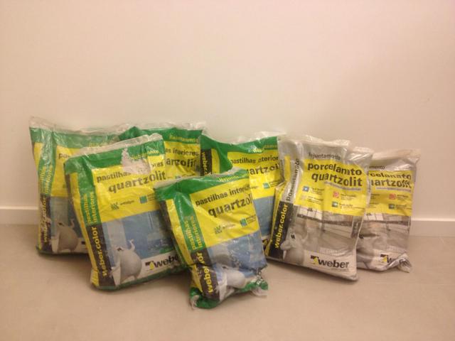 Kit rejunte para construção com 7 sacos de 5 kg