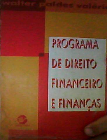 Programa de direito financeiro e finanças