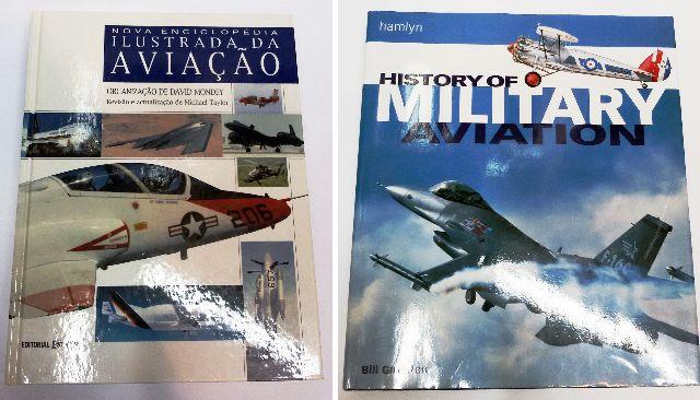 2 Livros de Aviação Importados - Enciclopédia e Military