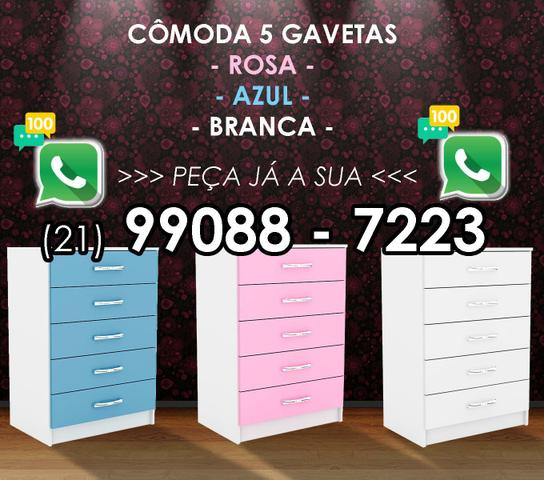 Comoda 5 Gavetas - Ótimo Produto - Diversas Cores -