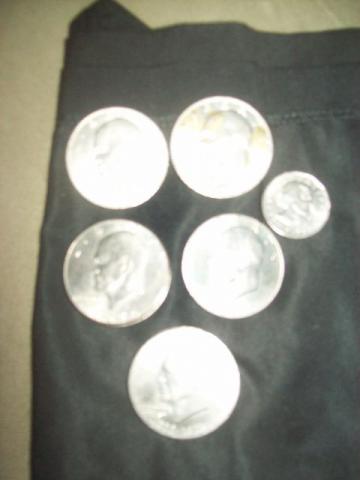 Lote de moedas de um dólar (8)