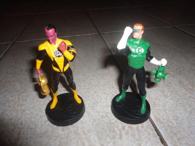 2 Miniaturas DC Eaglemoss - Sinestro & Lanterna Verde(Hal