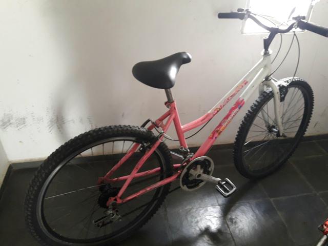 Bicicleta feminina rosa