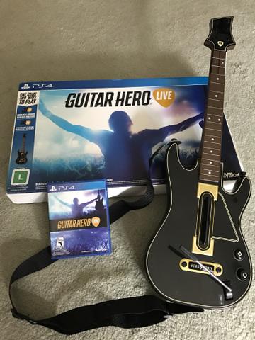 Combo - Console PS4 + Guitar Hero