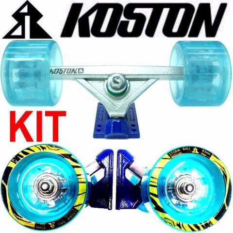 Kit Truck Koston Invertido 180mm Roda Gel importada 83mm 85a
