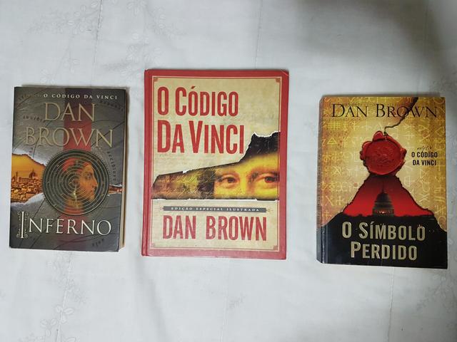 Livros Coleção Dan Brown 3 Volumes (O codigo da vici +