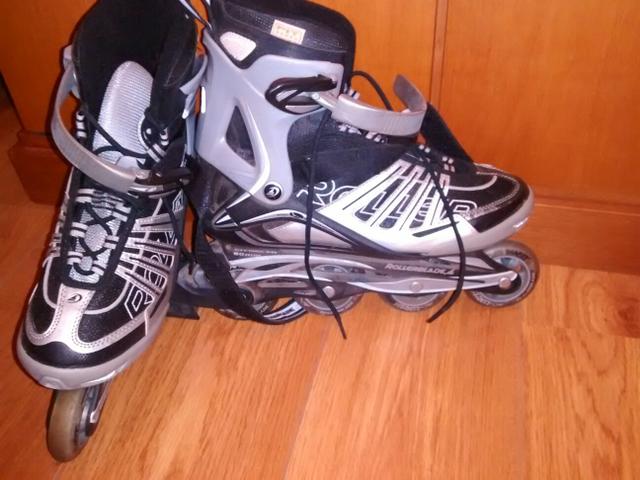 Patins rollerblade + proteções