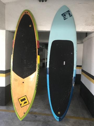 2 Sup's com 2 Remos carbão com 2 carinhos