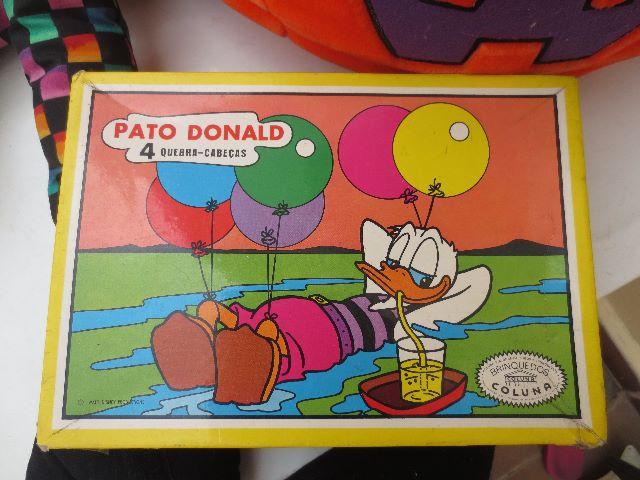 Antigo e Raro quebra cabeça Pato Donald