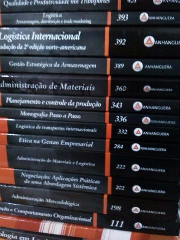Kit de livros de logistica Anhanguera