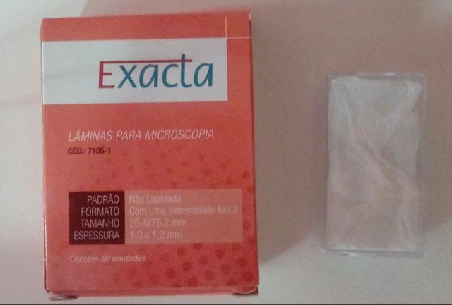 Laminas lamínulas para microscópio aberta
