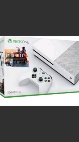 Xbox one s 500gb + jogo bf1 digital + 14 dias live+ 30 dias