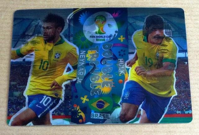 Card Adrenalyn Copa do Mundo  Double Trouble Neymar e