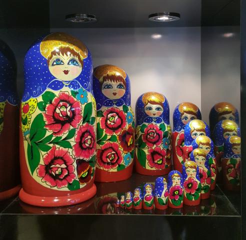 Kit de Matriuscas importadas da Rússia