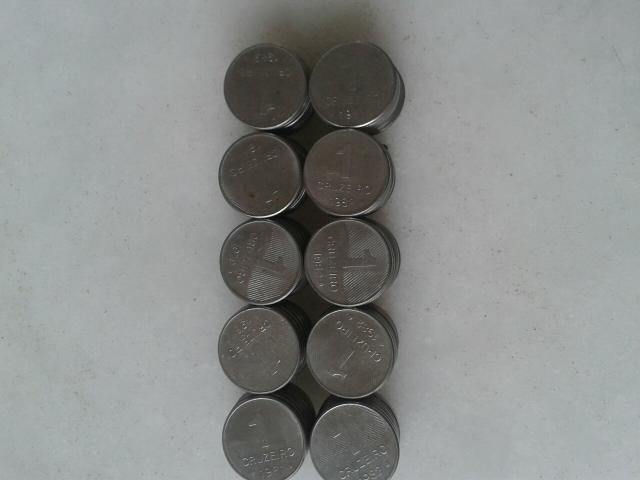 Lote(100) moedas de 1 cruzeiro