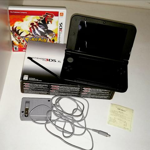 Nintendo 3DS XL Preto + Pokemon Omega Ruby