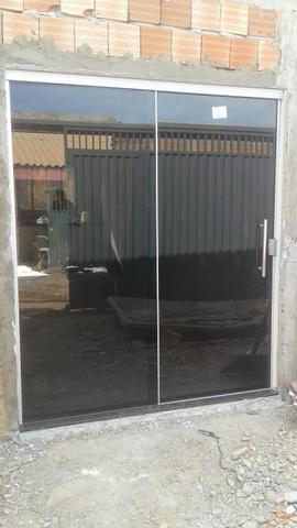 Portas e janelas vidro 8mm fumê