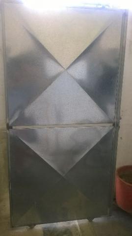 Portão tubo galvanizado chapa de zinco