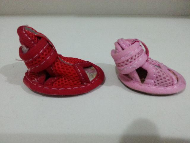 Sandalinha n.º 1 Rosa e n.º 3 Vermelha