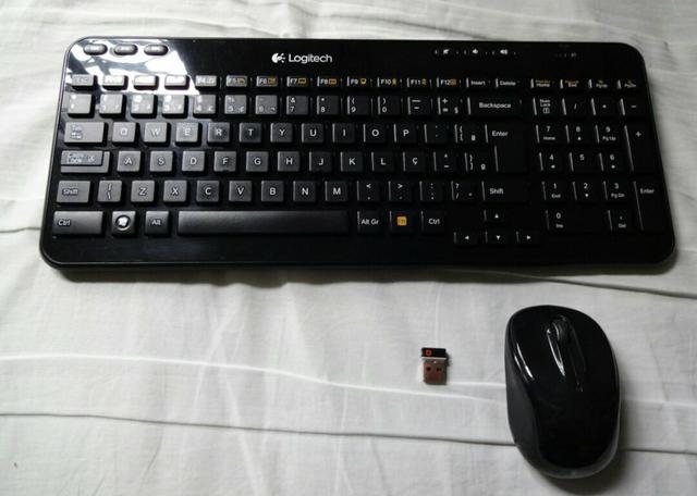 Teclado e mouse sem fio logitech k360