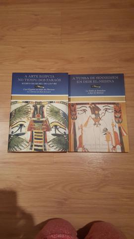 2 livros: A arte egípcia no tempo dos faraós