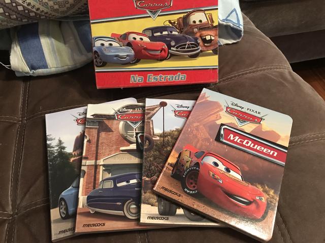 Box livros do Carros da Disney