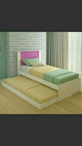 Cama Bibox em MDF Lara com Cabeceira Flex - Cimol
