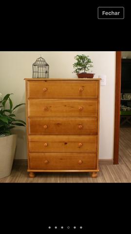 Cômoda, madeira maciça, estilo inglês