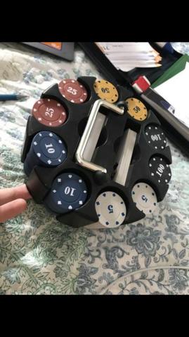 Kit poker 200 fichas completo