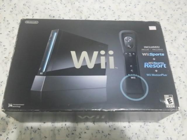 Nintendo wii na caixa