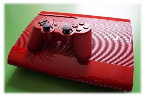 Ps3 Playstation Vermelho Edição Especial 1 Controles + 1
