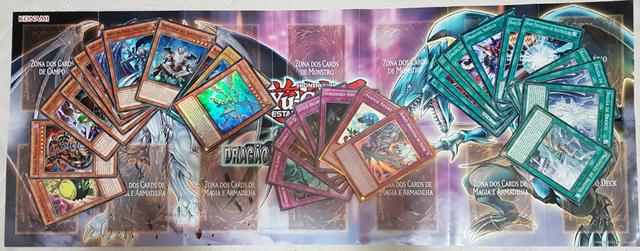 31 cartas de YUGIOH originais + 1 Playmat