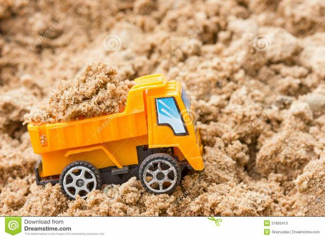 Areia lavada de primeira