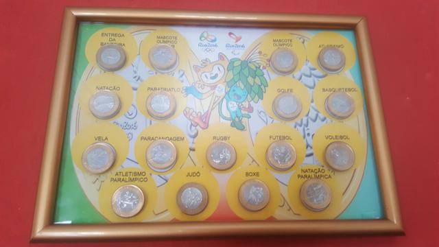 Coleção moedas da olimpíadas Rio 216
