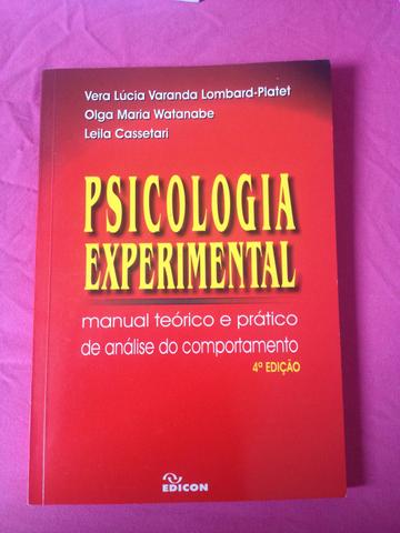 Psicologia experimental - manual teórico e pratico de