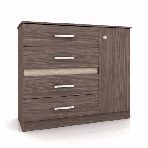 Cômoda 4 gavetas com sapateira