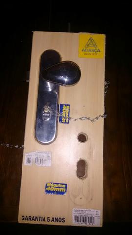 Fechadura taco de golfe prata com uma chave