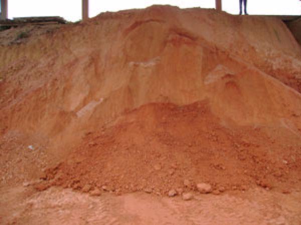 Material de construção areia pedra areola aterro