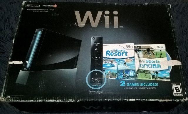 Nintendo Wii Black Completo Na Caixa  Confira