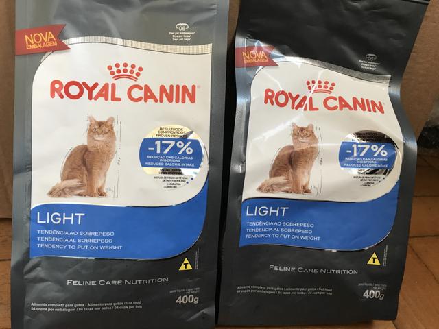 Ração Royal Canin Light Felinos 2 x 400g venc. 