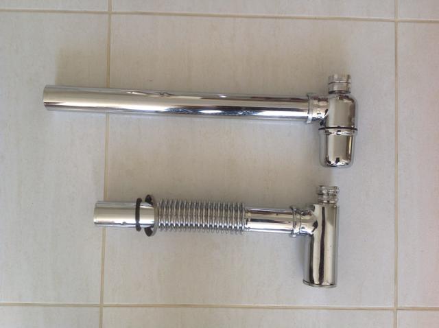 Sifão metalico para lavabo